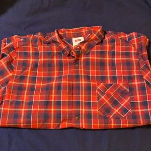 Levis Plaid Button Down Long Sleeved XXL NWT